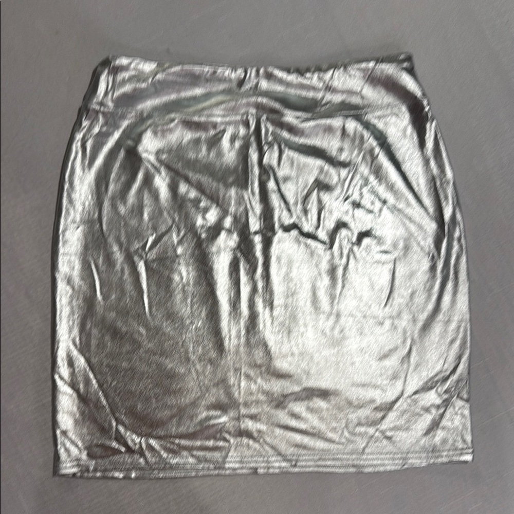 Silver Metallic Skirt